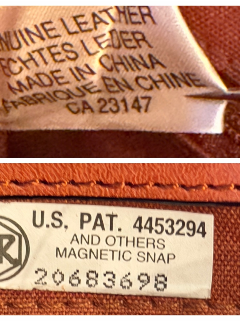 Talbots Woven Leather Crossbody Bag, Rich Brown; Magnetic Close, Braided Straps - Picture 16 of 16